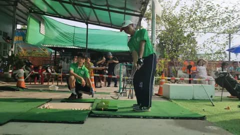 Outdoor coaching session