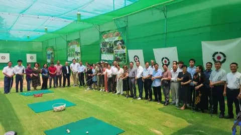 Community event at the netted training ground
